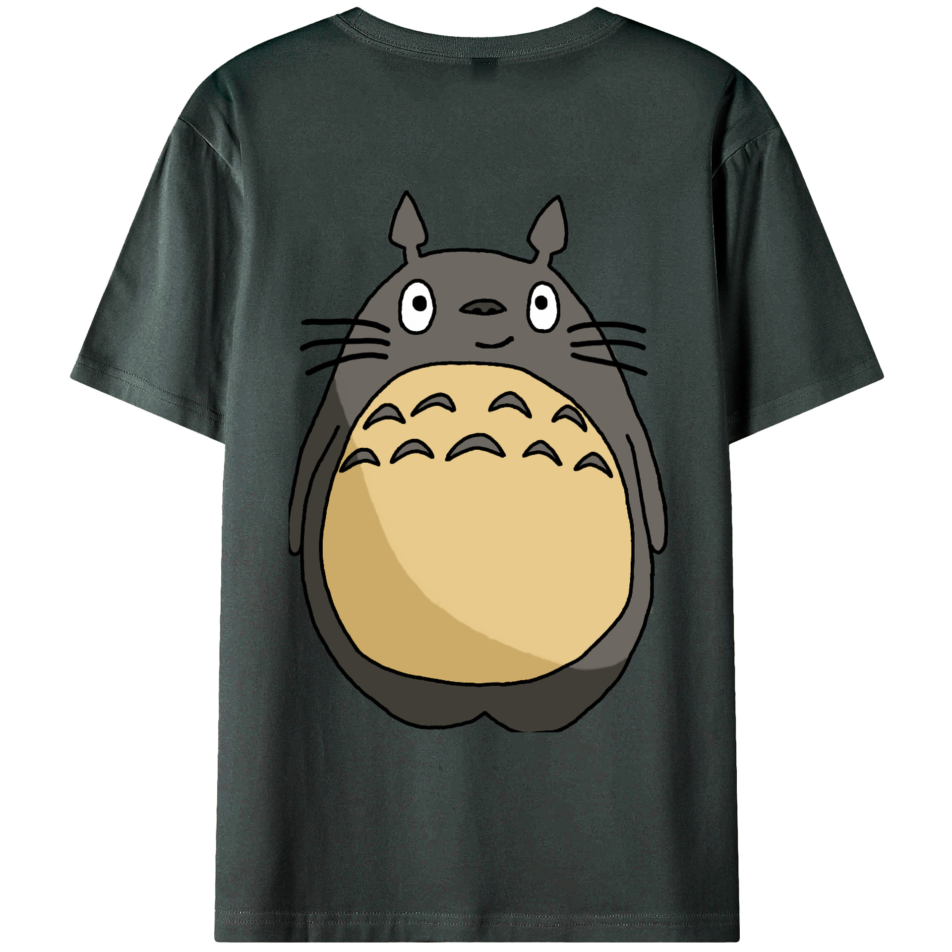 （画像用） となりのトトロ 草壁メイ 草壁サツキ My Neighbor Totoro Satsuki Kusakabe Mei Kusakabe 綿100％ メンズ半袖Tシャツ（バックプリント） 通気性